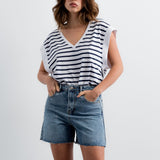 BERMUDAS DENIM DE CORTE RETO