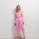 CALÇA ACETINADA ROSA