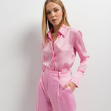 CALÇA ACETINADA ROSA