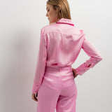 CALÇA ACETINADA ROSA