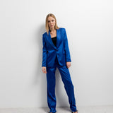 BLAZER ACETINADO AZUL