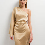 VESTIDO YUS MIDI ASIMETRICO