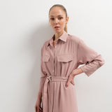 VESTIDO NARA CAMISEIRO COM CINTO