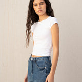 JEANS AMPLOS COM DOBRA