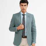 BLAZER CASUAL ESPIGAS VERDE LINO