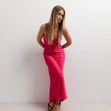 VESTIDO SOFIA MIDI ACETINADO