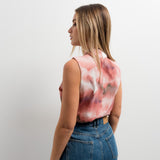 BLUSA CRUZADA ESTAMPADA