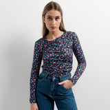 CAMISOLA JUSTA FLORAL BOTÂNICA