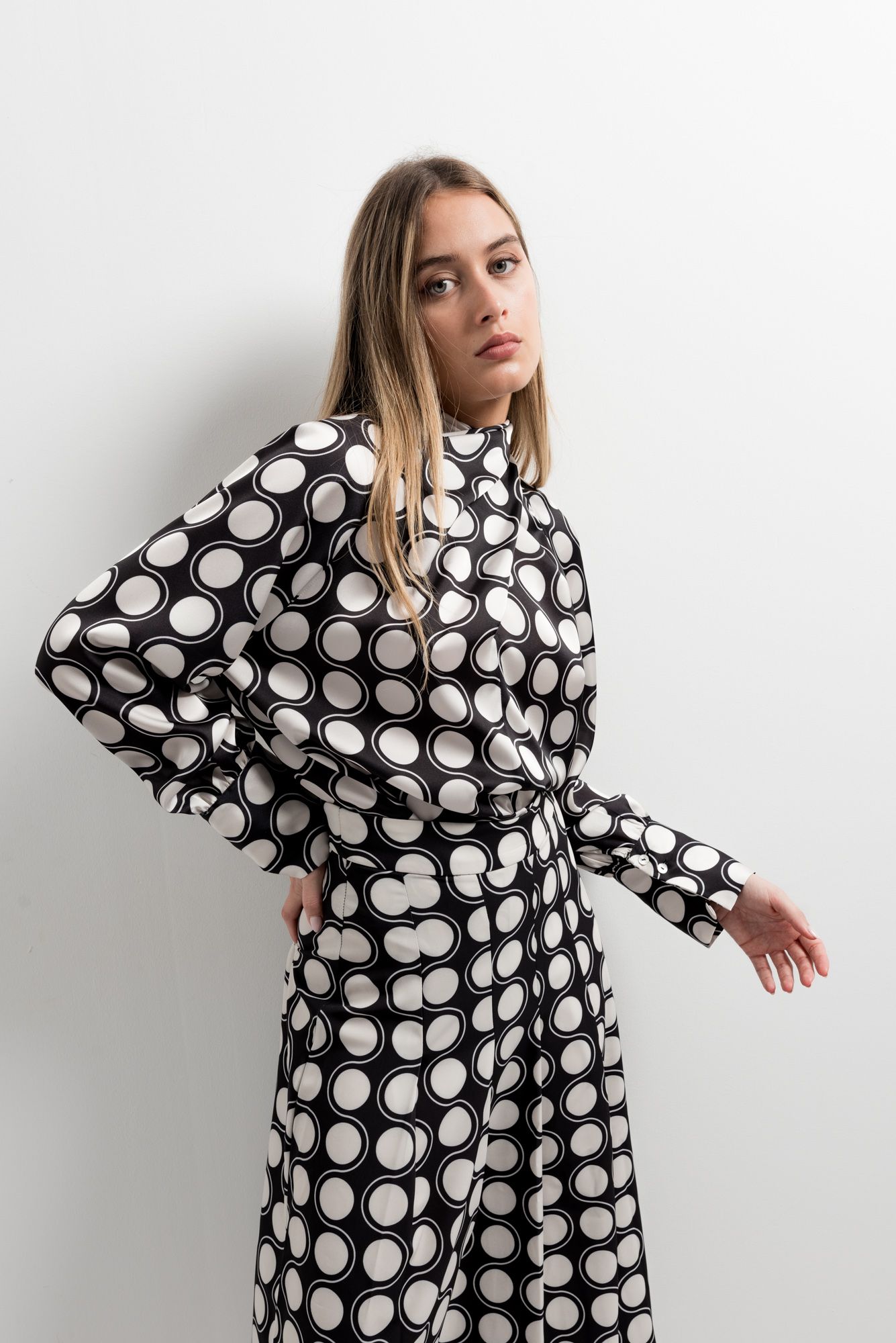SAIA MIDI ESTAMPADA XADREZ