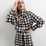 SAIA MIDI ESTAMPADA XADREZ