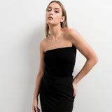 SAIA MIDI COM FENDA PRETA