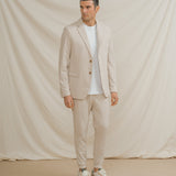 PANTALÓN TRAJE JOGGER CASUAL BEIGE