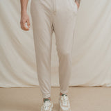 PANTALÓN TRAJE JOGGER CASUAL BEIGE