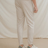 PANTALÓN TRAJE JOGGER CASUAL BEIGE