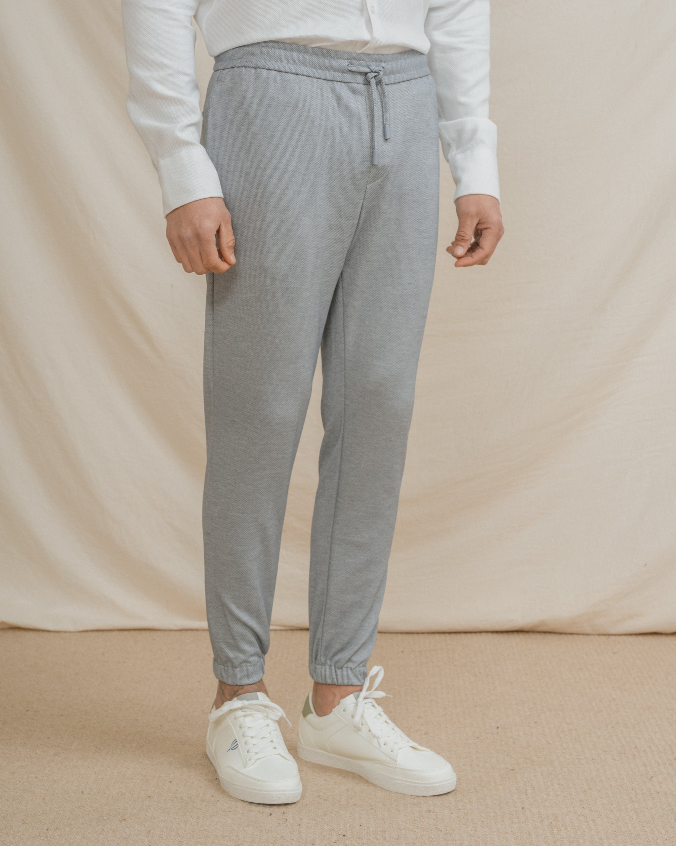 PANTALÓN TRAJE JOGGER CASUAL CELESTE