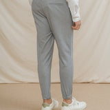 PANTALÓN TRAJE JOGGER CASUAL CELESTE