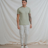 PANTALÓN CHINO CARGO CON GOMA GRÍS