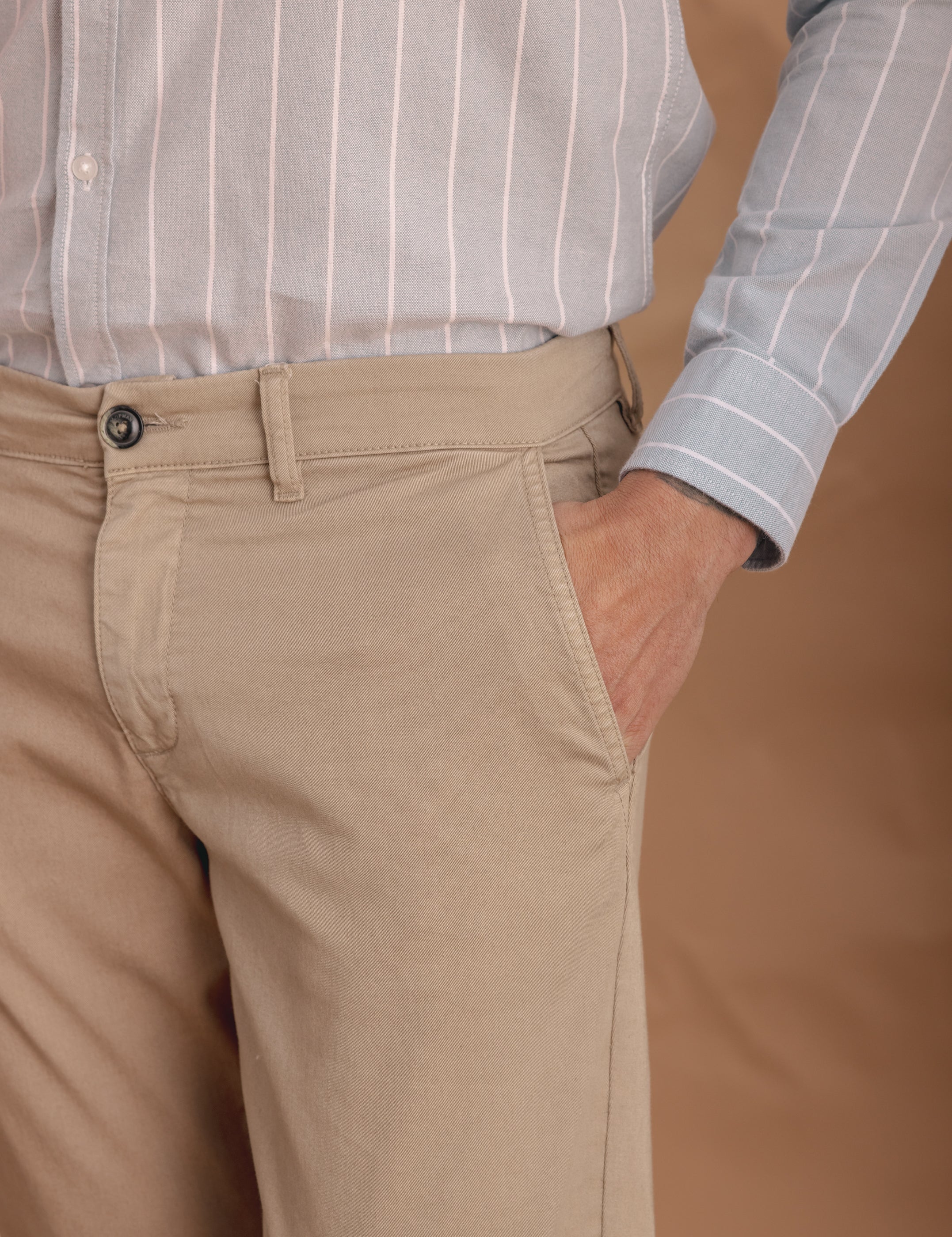 CHINO SKINNY CAMEL