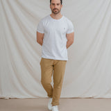 PANTALÓN CHINO SKINNY CROPPED CAMEL