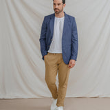 PANTALÓN CHINO SKINNY CROPPED CAMEL