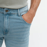 BERMUDA DE GANGA SLIM COM STRIPPED DETAILS