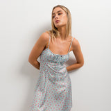 VESTIDO AMAYA ACETINADO FLORAL