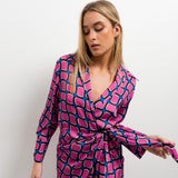 VESTIDO ELARA ESTAMPADO GEOMÉTRICO