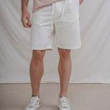BERMUDA CASUAL EM LINHO BRANCA