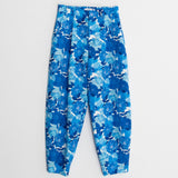 CALÇA SLOUCHY ESTAMPADA AZUL