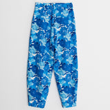 CALÇA SLOUCHY ESTAMPADA AZUL
