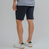 BERMUDA CHINO CLÁSSICA AZUL-ESCURO