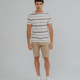 BERMUDA CHINO SLIM CAMELO