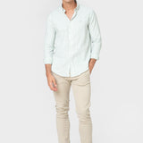 CAMISA ESTRUCTURA RAYA VERDE