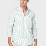 CAMISA ESTRUCTURA RAYA VERDE
