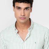 CAMISA ESTRUCTURA RAYA VERDE