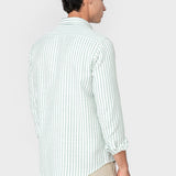 CAMISA ESTRUCTURA RAYA VERDE
