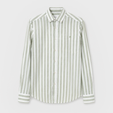 CAMISA RAYAS VERDE SLUB