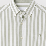CAMISA RAYAS VERDE SLUB