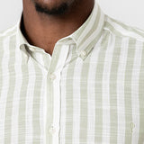 CAMISA RAYAS VERDE SLUB
