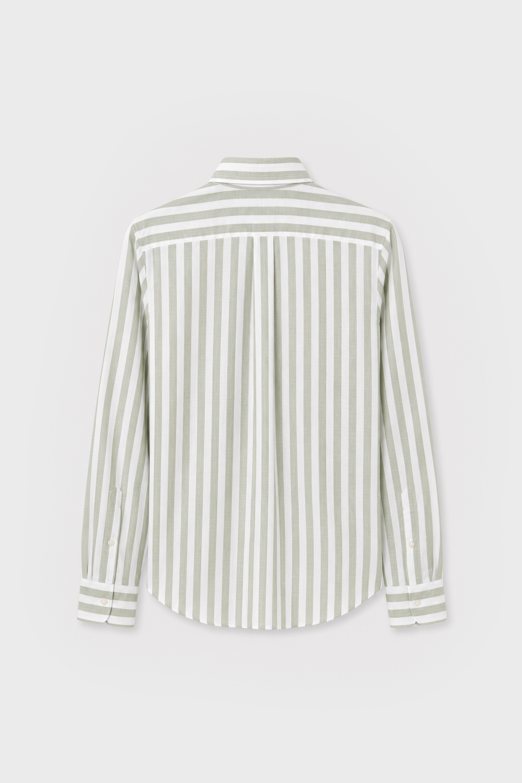 CAMISA RAYAS VERDE SLUB