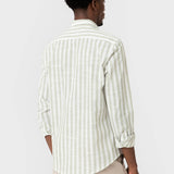 CAMISA RAYAS VERDE SLUB