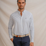 CAMISA OXFORD RAYA DIPLOMÁTICA CELESTE