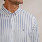 CAMISA OXFORD RAYA DIPLOMÁTICA CELESTE