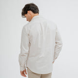 CAMISA POLERA TINTE FALSO BLANCA