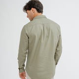 CAMISA POLERA TINTE FALSO VERDE