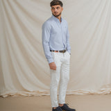 CAMISA OXFORD CELESTE