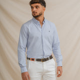 CAMISA OXFORD CELESTE