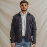 SOBRECAMISA PUNTO AZUL