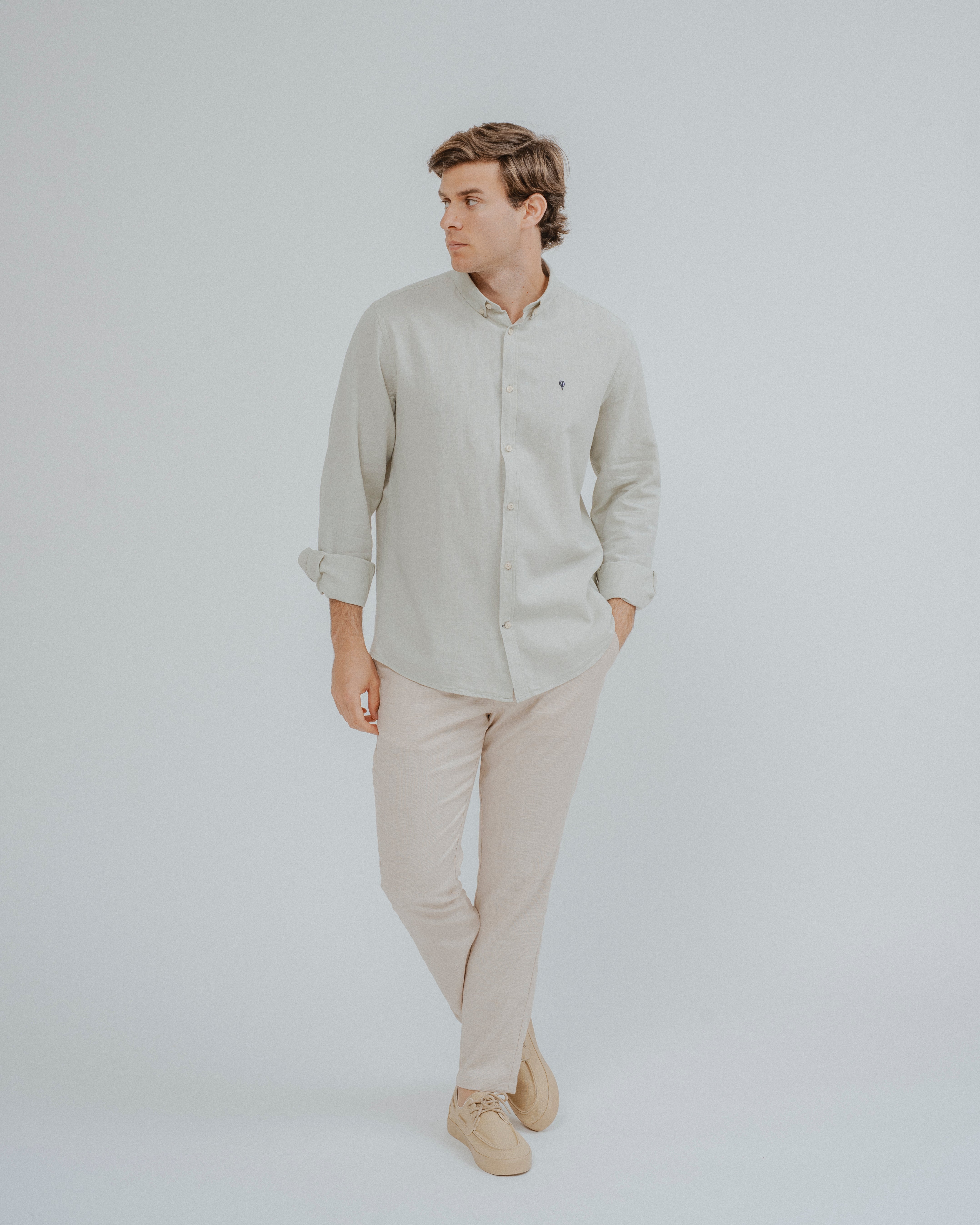 CAMISA LINO VERDE