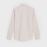 CAMISA OXFORD RAYAS BEIGE